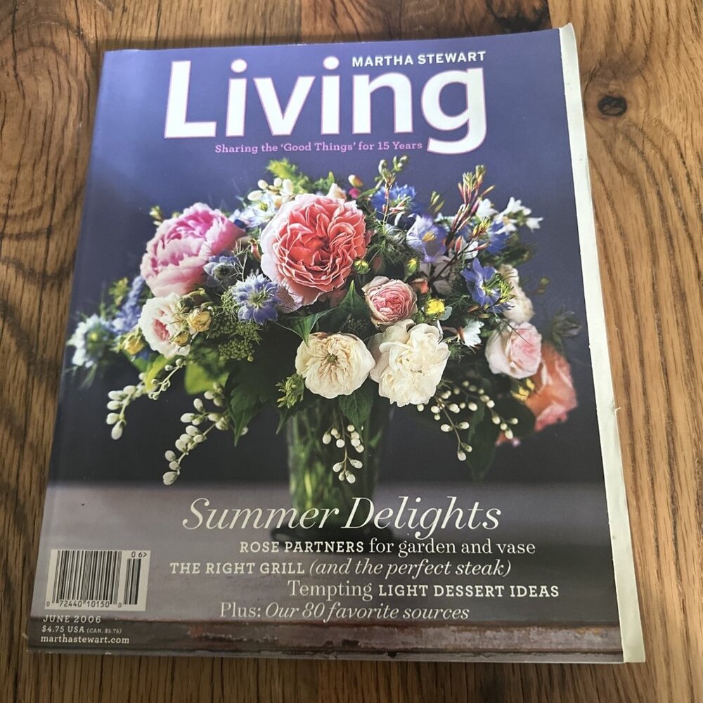 Martha Stewart Living Magazine Summer Delights June 2006